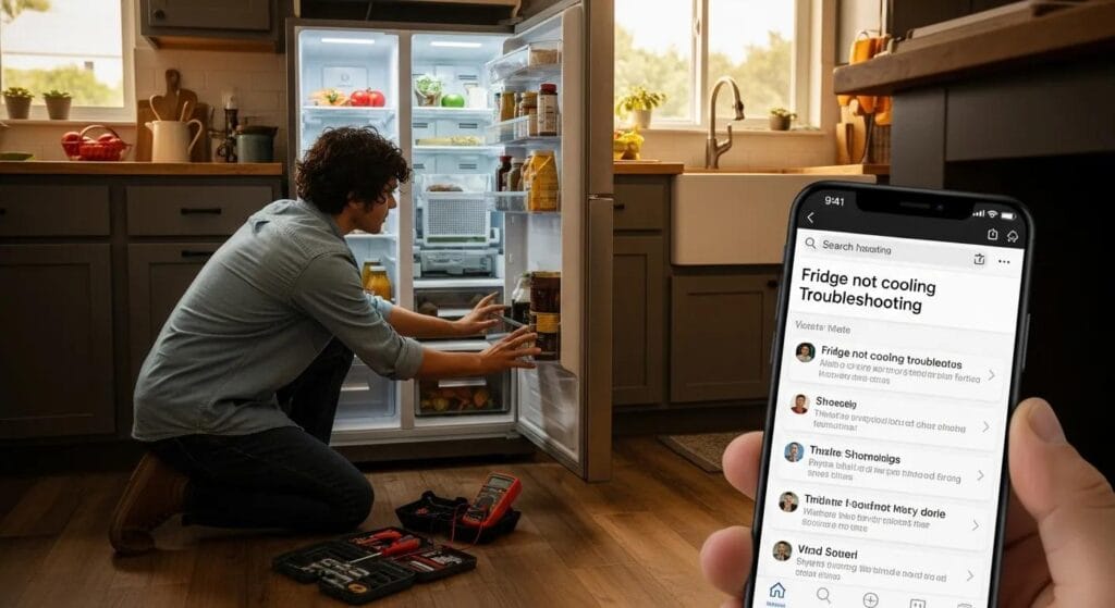 Fridge not cooling in a North Austin kitchen — quick troubleshooting steps